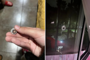 Una bala atravesó la ventana de la habitación de una nena durante un tiroteo entre bandas