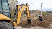 Avanzan las obras de agua y cloaca en barrio Saavedra y suman mejoras viales