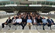 De Riquelme a Toviggino, los dirigentes que estuvieron en La Plata junto a Tapia en el estadio Único
