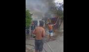 Incendio en una vivienda causó alarma de vecinos en la avenida Mutualista