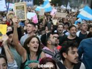 Los dirigentes políticos que participaron de la Marcha Federal Universitaria