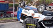 Video de cámara de ambulancia reveló detalles sobre el choque con vuelque que sufrió