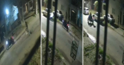 Video: brutal robo a un diariero de Barrio Hipódromo mientras hacía un reparto en moto durante la madrugada