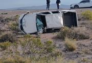 Fuerte vuelco sobre Ruta 6, cerca de Rincón de los Sauces este jueves: cuatro personas fueron hospitalizadas