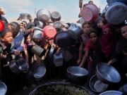 El camino para salir de la ciudad de Gaza
