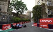 Colapinto tocó la pared, perdió ritmo y terminó 20º en la segunda práctica del GP de Azerbaiyán