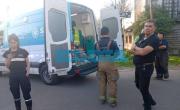 Una motociclista chocó y tuvo fractura de clavícula en Arturo Seguí