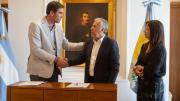Alfredo Cornejo acordó con el peronista Emir Andraos aportar 75% de fondos para obras en Tunuyán