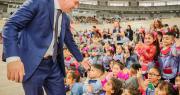 Orrego, presente en el cierre de la Semana de la Educación Inicial 2025 en el Velódromo de Pocito