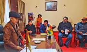 Damián Condori oficializa su alta médica ante la Asamblea Legislativa de Chuquisaca