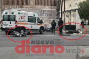 Sábado accidentado: fuerte choque de motos en Av. Belgrano deja dos lesionados