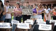 Protestan en Buenos Aires contra veto de Milei a fondos de educación