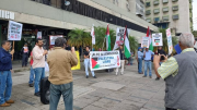 (VIDEO) En Caracas se realizó este miércoles acción en solidaridad con el pueblo de Palestina y contra el genocidio