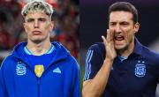 ¿Va al Mundial? La reveladora charla entre Scaloni y Garnacho