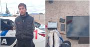 Atraparon al “cara de malo” en Pocito: fue detenido tras robar un televisor, un celular y herramientas de una casa