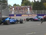 Albon chocó a Colapinto y lo dejó último en Bakú: su ex compañero en Williams le frustró una nueva carrera en la Fórmula 1