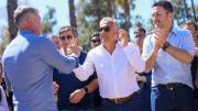 Godoy Cruz inauguró el Parque de los Niños con Cornejo y Petri en modo campaña