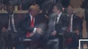 Donald Trump homenajeó a Charlie Kirk con un discurso en el estadio repleto