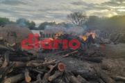 Incendio en la zona de producción de carbón causó preocupación este domingo