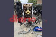 Desmantelaban una moto robada y se fugaron al ver a la policía