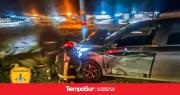 Un herido tras chocar con un poste de luz