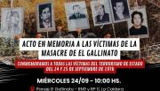 Masacre de El Gallinato: las consignas de las víctimas siguen vigentes