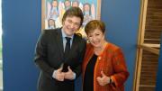 Kristalina Georgieva celebró el auxilio crucial de EEUU a Argentina, a través del Tesoro