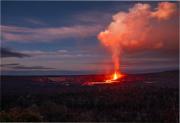 Impactante erupción en Hawái: el volcán Kilauea lanzó fuentes de lava de 150 metros