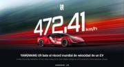 Yangwang U9 establece un nuevo récord mundial de velocidad máxima para vehículos eléctricos con 472,41 km/h