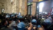 Protestas en Italia por los ataques de Israel en Gaza fueron reprimidas por la policía local