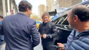 Así llegó Javier Milei a Nueva York para acordar el crédito del Tesoro de los Estados Unidos