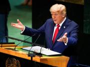El incómodo momento de Donald Trump por la falla del apuntador electrónico en su discurso ante la ONU: Alguien que está en grandes problemas
