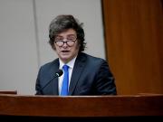 Javier Milei llegó a los Estados Unidos, en busca de ayuda económica para la Argentina