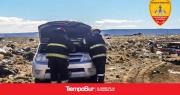 Conductor fue hospitalizado tras volcar con su rodado
