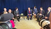 Donald Trump, en la reunión bilateral con Javier Milei: “Respaldo total”