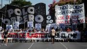 Piqueteros ya se concentran frente al ministerio de Capital Humano
