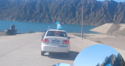 La particular caravana de empleados judiciales sanjuaninos de Villa Tacú a Punta Negra