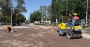 Asfaltan una famosa calle en la zona del Parque de Mayo: mirá cómo va