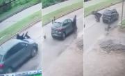 La Plata: se conoció el impactante video del doble atropello y fuga en una avenida