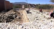 Alcaldía de Tarija ejecuta empedrado en cinco barrios del distrito 8 beneficiando a más de 22 mil vecinos