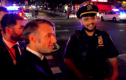 El presidente francés Emmanuel Macron llamó a Donald Trump por que por culpa de su caravana su vehiculo quedó atascado en el tráfico