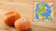 No tires las cáscaras de mandarina y aprende a hacer con ellas mapas de fantasía