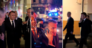 “Todo está bloqueado por tu culpa”: el llamado con el que Macron reprochó a Trump desde la calle en Nueva York