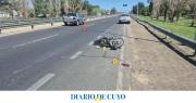 Una motociclista herida tras chocar con una camioneta en la Circunvalación