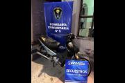 Policía recupera motocicleta robada en el barrio General Paz