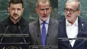 Zelenski advirtió sobre el debilitamiento del derecho internacional y Felipe VI reclamó a Israel el fin de las muertes en Gaza