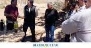 El ministro Fernández recorrió obras hídricas en Calingasta