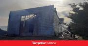 Incendio en galpón rural en zona de Ruta Loyola