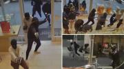 El impactante video del robo masivo a una joyería a plena luz del día, todos estaban encapuchados