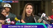 Viceministra Alcón asegura que declaraciones de Samuel Doria Medina es una “confesión del boicot al Gobierno”